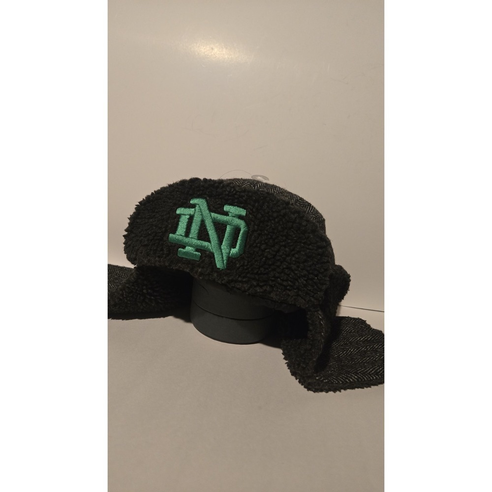 Notre Dame Fighting Irish Trapper Hat Top of the World ND Herringbone Wool Mix